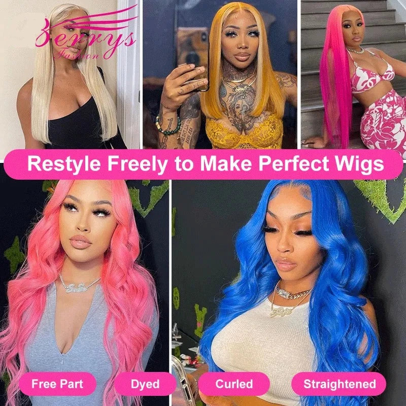 Blonde Straight 2/3 Bundles With Frontal Brazilian Virgin Hair Bundles With 13x4 Frontal Closure Blonde 613 Hair