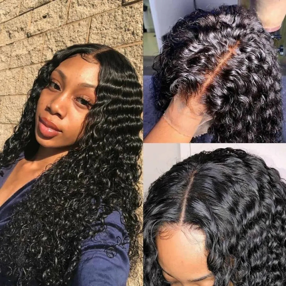 Hair Deep Wave 13x6 Invisible HD Lace Frontal Fast Shipping 3-4Days Small Knot Natural Hairline PrePlucked