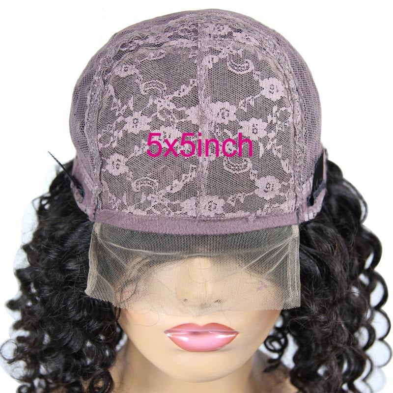5x5 Closure Wig Lace Closure Wig Deep Wave Lace Front Wig 150% & 180% Virgin Hair