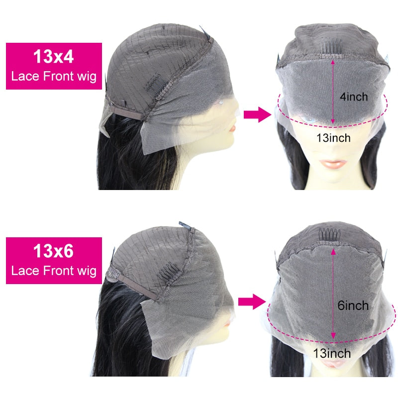 Hair 13x6 Lace Frontal Wigs For Black Women Brazilian Virgin Hair