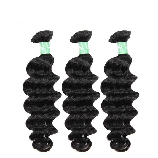 Virgin Hair Loose Deep 3PCS/Lot Unprocessed Human Hair Weaving Natural Color