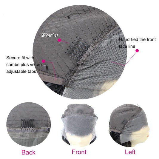 Hair Body Wave 13x6 Lace Front Human Hair Wigs Pre Plucked Hairline Baby Hair 150% Virgin