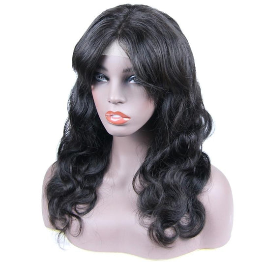 Body Wave Bangs 5x5 Lace Closure Human Hair Wigs