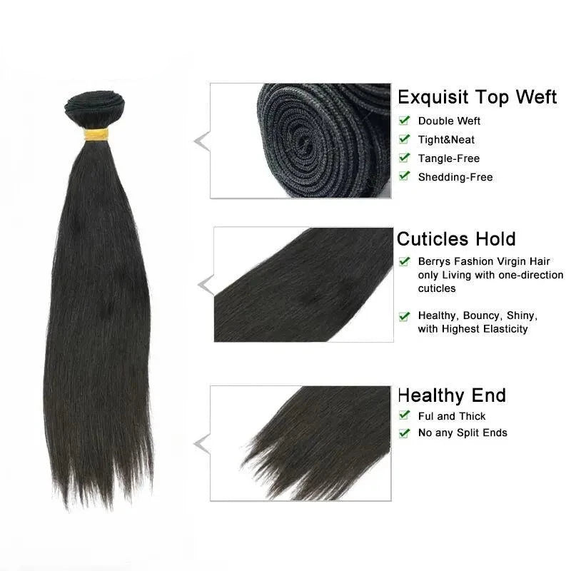 Fast Shipping 3-4 Days Straight 3 Bundles Deal Human Hair Natural Black Color 10-28 inch Remy Brazilian Weave Human Hair